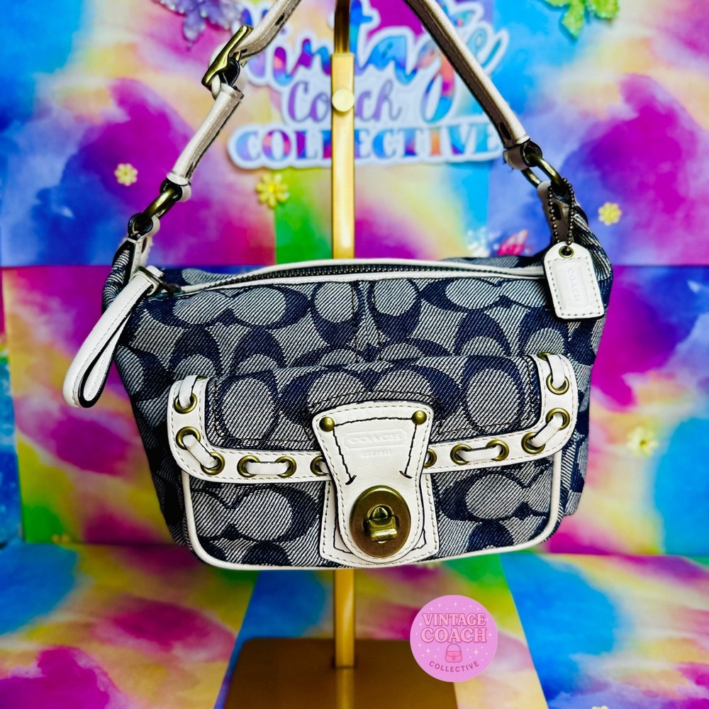 Coach Rare denim legacy pouch
